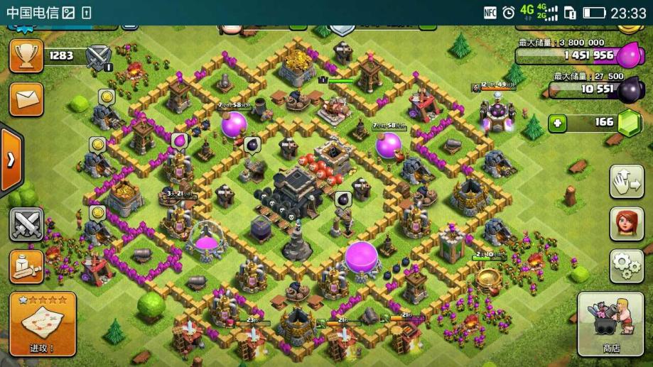 【部落冲突UC帐号】【52级】九本匹配宝宝号